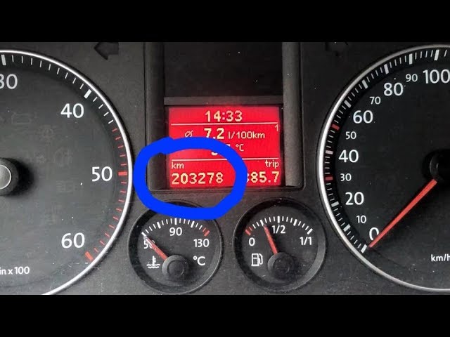 How to check / verify the real kilometers / mileage on VW, Skoda