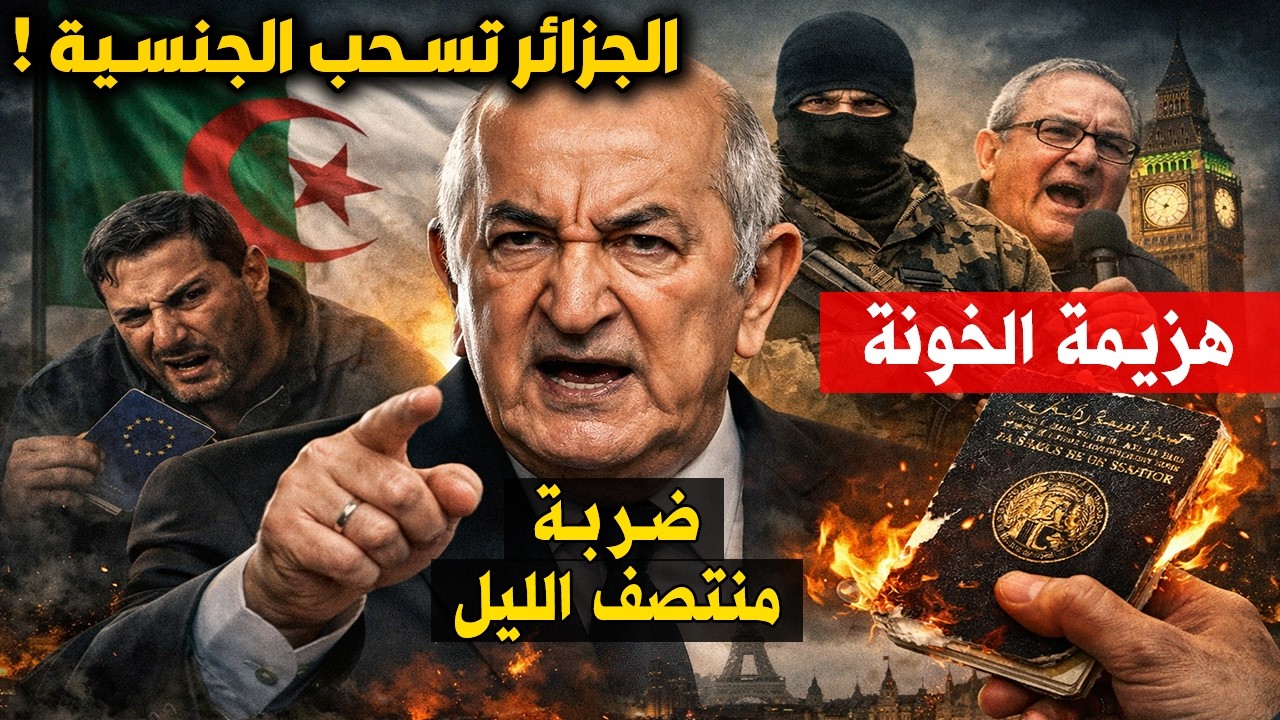الجزائر وقانون الجنسية: الضربة القاضية التي صدمت العواصم الكبرى في منتصف الليل!