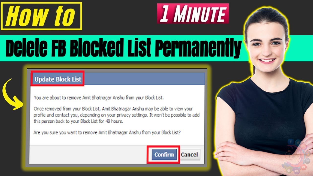 How to delete facebook blocked list permanently 2024 YouTube