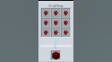 HOw to make a Neither Wart Block in #minecrafter #anshugaming