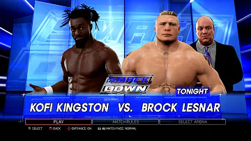 WWE 2K17 PS3 - Kofi Kingston VS Brock Lesnar - KO Match [2K][mClassic]