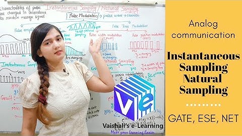 L 70 | Instantaneous Sampling I Natural Sampling I Sampling Theorem & Reconstruction | GATE NET ESE
