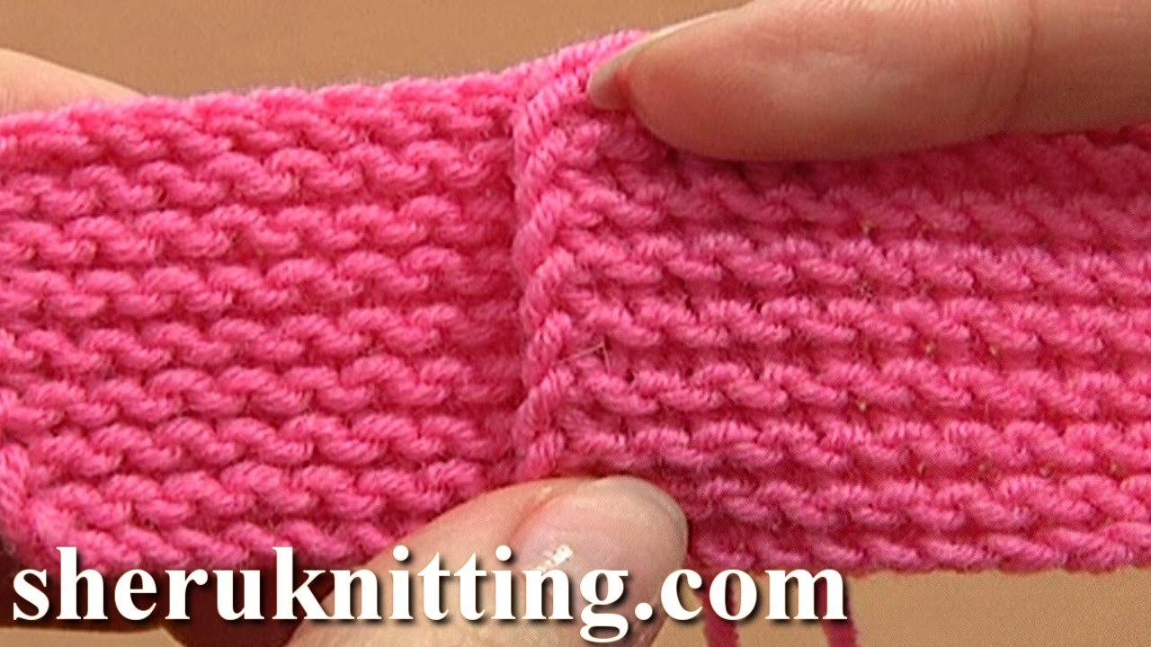 【18SS】L'Appartement Garther Stich KNIT Garter Stitch Knitting Pattern for Beginners (2 Row Repeat) - YouTube