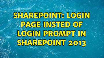 Sharepoint: Login page insted of login prompt in Sharepoint 2013
