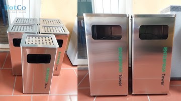 Thùng rác B720 - Thùng rác gạt tàn thuốc - VotCo Commecial Bin