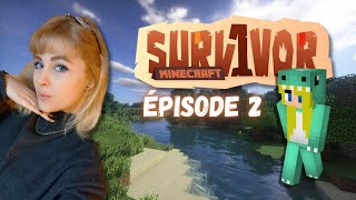 Minecraft SURVIVOR ISLAND épisode 2 : le rouge du bonheur ou du ...