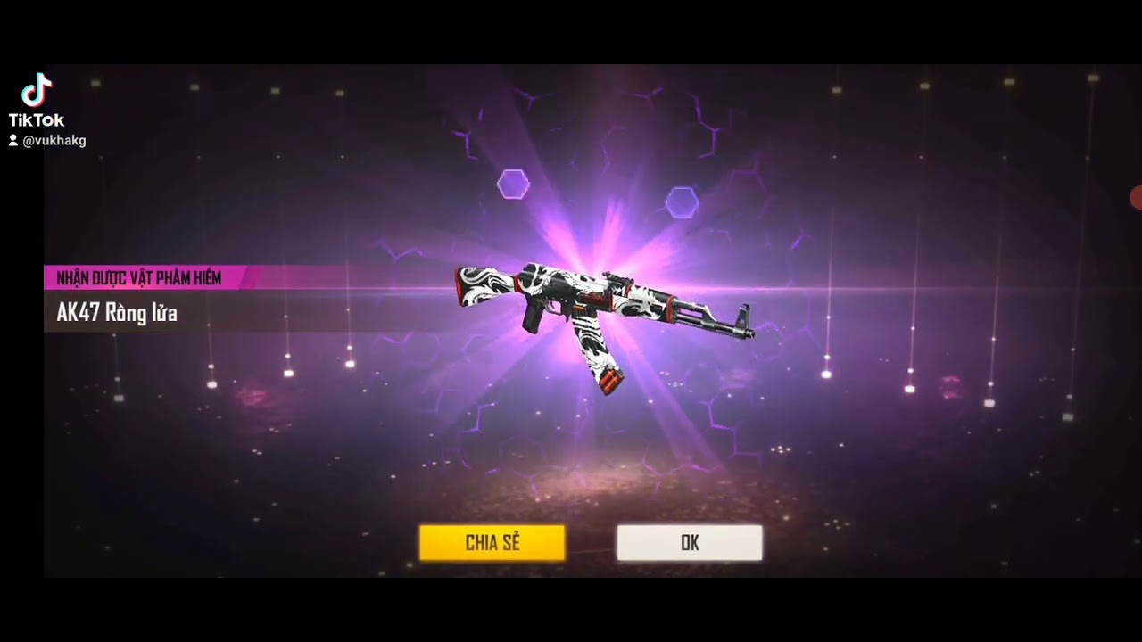 FREE FIRE ) MỞ HỘP AK RỒNG LỬA TỐN ÍT KC NHẤT - YouTube