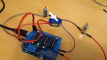 Arduino Uno 로 L293D 모터 쉴드를 사용해 DC모터&서보모터 구동시키기