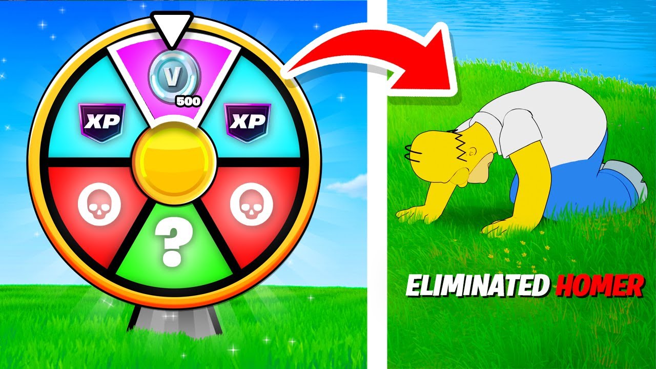 Eliminate a Fortnite Player = Spin The Wheel (PUNISHMENT EDITION)