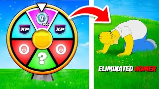 Eliminate a Fortnite Player = Spin The Wheel (PUNISHMENT EDITION)