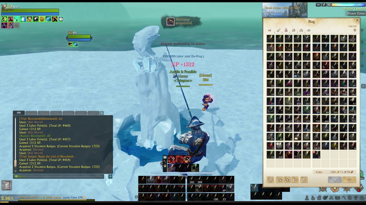 ArcheAge Miroir Tundra Ice Fishing