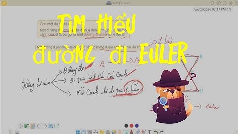 Chuyên đề Toán 11: Đường đi Euler