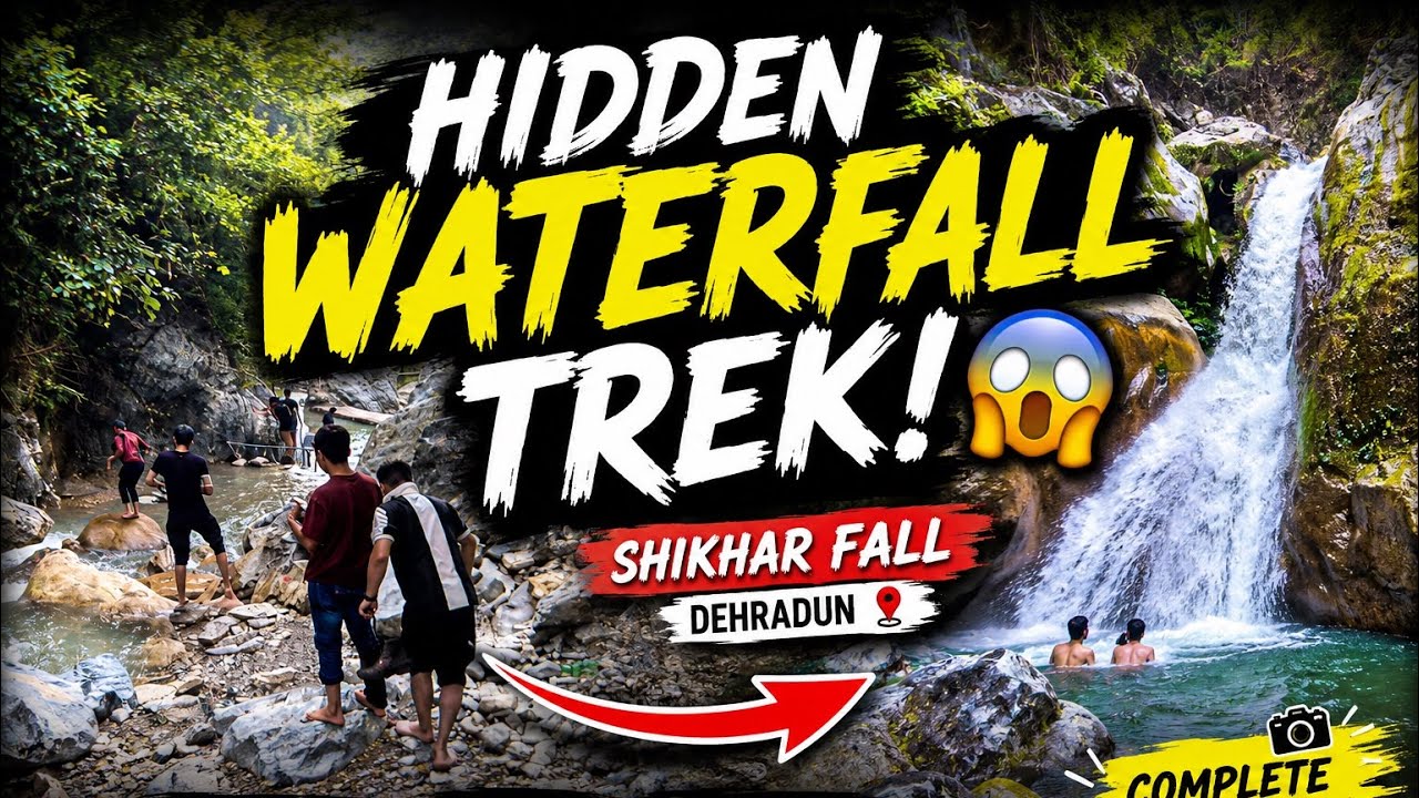 😱 Hidden Waterfall Trek in Dehradun | Shikhar Fall Complete Vlog 🏞️ #ShikharFall #Dehradun