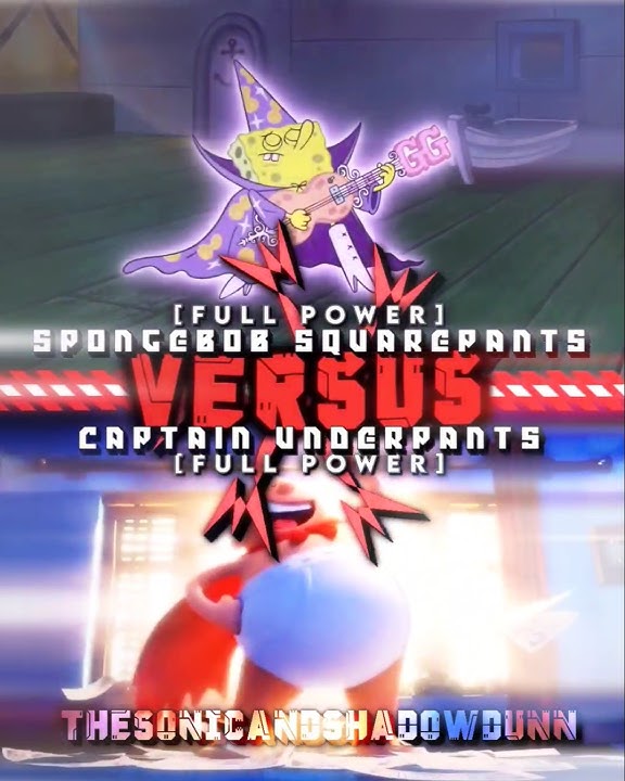 SpongeBob SquarePants Vs Captain Underpants #meme #edit #vsbattle #nickelodeon #dreamworks