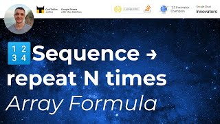 How to repeat each number of sequence N times in Google Sheets. ArrayFormula.