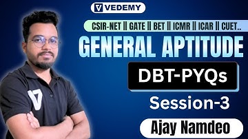 DBT-JRF Crash Course | Session-3 | By Ajay Namdeo ||CSIR-NET||GATE||DBT||ICMR