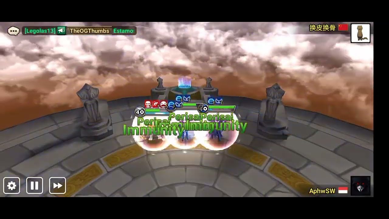 GAMEPLAY REAL TIME ARENA SUMMONERS WAR SKY ARENA 