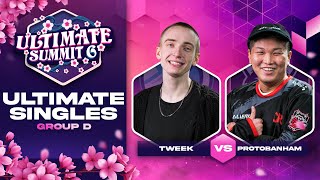 Tweek vs ProtoBanham - Group D Ultimate Summit 6 - SSBU Singles | Diddy Kong vs Min Min, Lucina