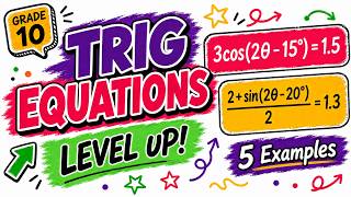 Solve Trig Equations | More Challenging Examples | Grade 10 CAPS Maths