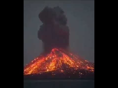 مراحل سير الاندفاع البركاني المرحلة الأولى بركان انفجار ي والمرحلة الثانية بركان طفحي