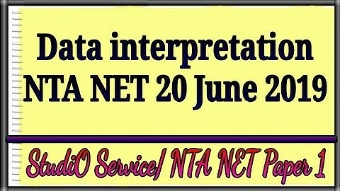 Data Interpretation 20 June 2019