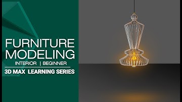 How to design a hanging lamp with spline in 3d max