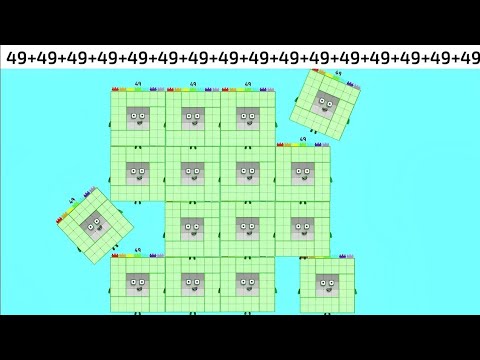 Sixteen Same Square Number blocks Addition | Numberblocks Addition | Learn to Count | NUMBERBLOCKS  