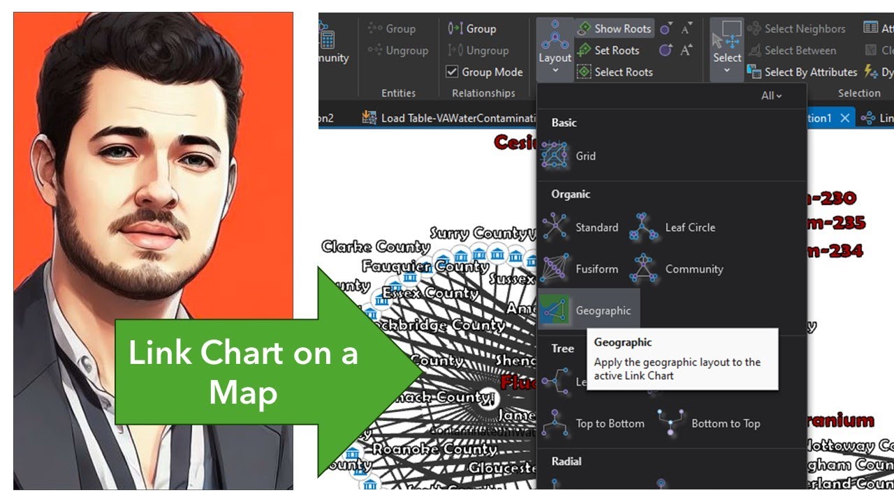 How to Configure ArcGIS Knowledge Link Charts to Display on a Map ...