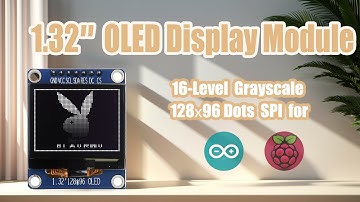 Serial SPI I2C White 1.32 inch Arduino,Raspberry Pi OLED Display 128x96
