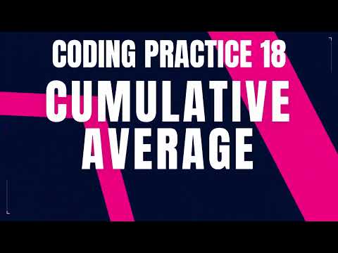 Cumulative Average | Coding Practice 18 | Nxtwave ccbp 4.0 telugu | Python Coding tips tricks | ccbp