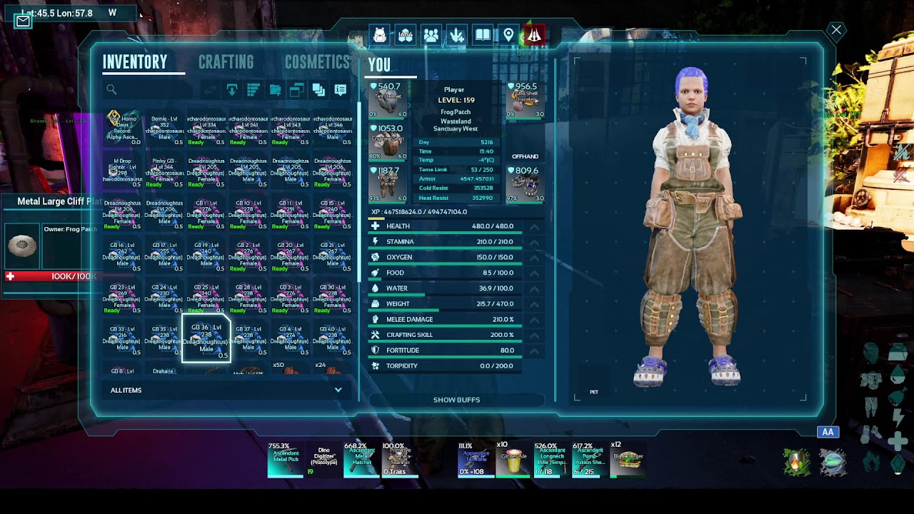 LIVE:  Ark Ascended Prepping for a titan fight