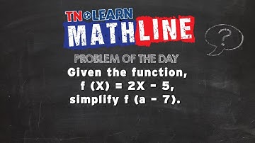 Simplifying Functions | Interpreting Function Notation| TNLearn | Mathline