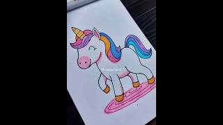 How to draw Magical Unicorn ✨🦄 #shorts #art #drawing #unicorn #trending #viral #youtubeshorts