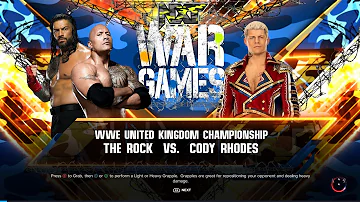 🔥🔥WWE2023🔥 UNITED KINGDOM CHAMPIONSHIPTHE ROCK VS. CODY RHODES