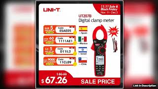 UNIT 1000A True RMS Digital Clamp Meter 1000V AC DC Voltmeter Pliers Ammeter UT206B UT207B UT208B I