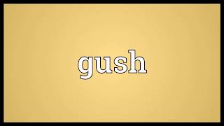 Gush Meaning