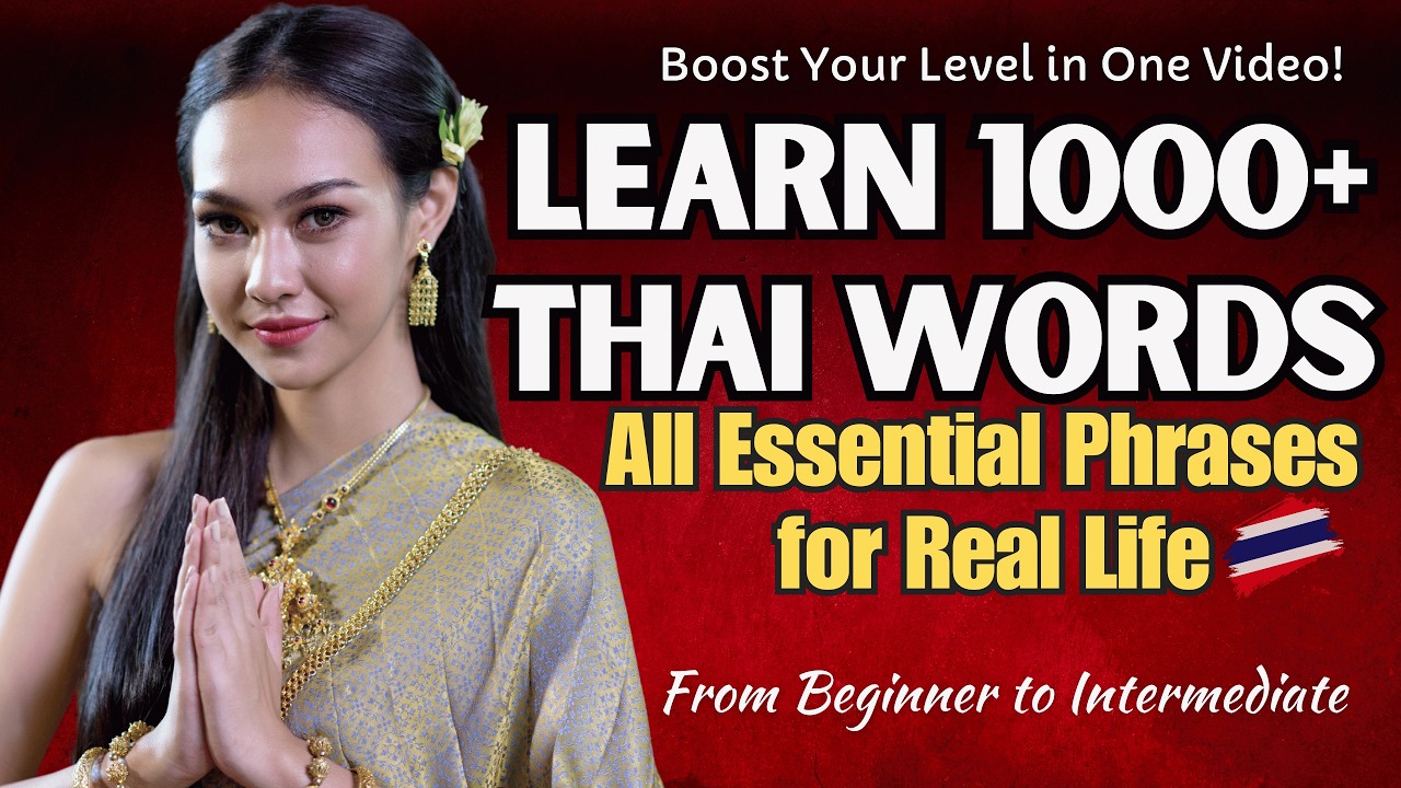 Learn Thai 1000+ Words & Must-Know Sentences for Beginners to Intermediate