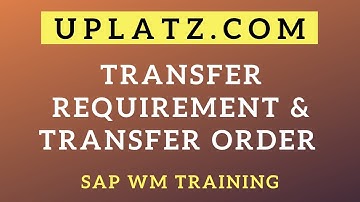 Overdrachtsvereiste (TR) en overdrachtsopdracht (TO) | SAP WM-training | SAP Warehouse Management...