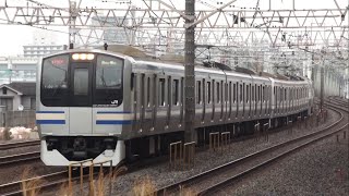 【JR東】総武快速線 快速逗子行 平井 Japan Tokyo JR Sobu Line (Rapid) Trains