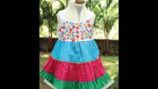 Hand Embroidered Dreses with Pockets Motifs and Sailor Collar | Tara Baby Shop Online screenshot 4