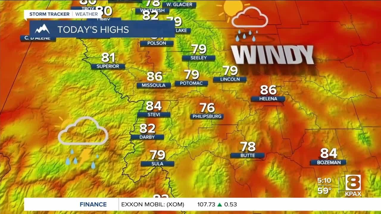 Incoming cold front brings winds, storms, and cooler temps - YouTube