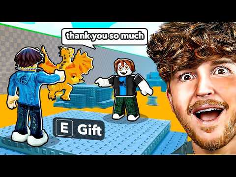 I Gave FREE GODLYS to Kids in Survive Lava… They Went CRAZY!