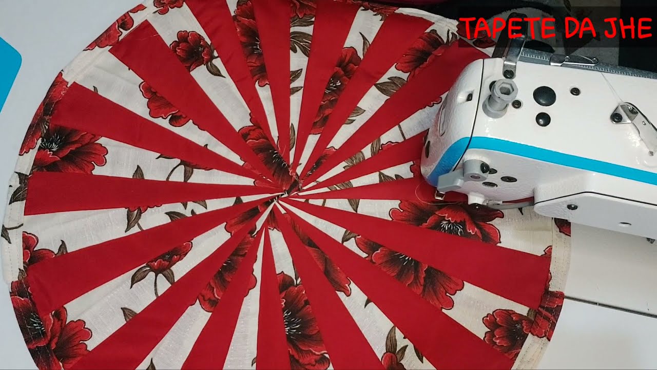MELHOR DO QUE PENSAVA 😍TAPETE REDONDO FEITO COM TIRAS DE RETALHOS 😍