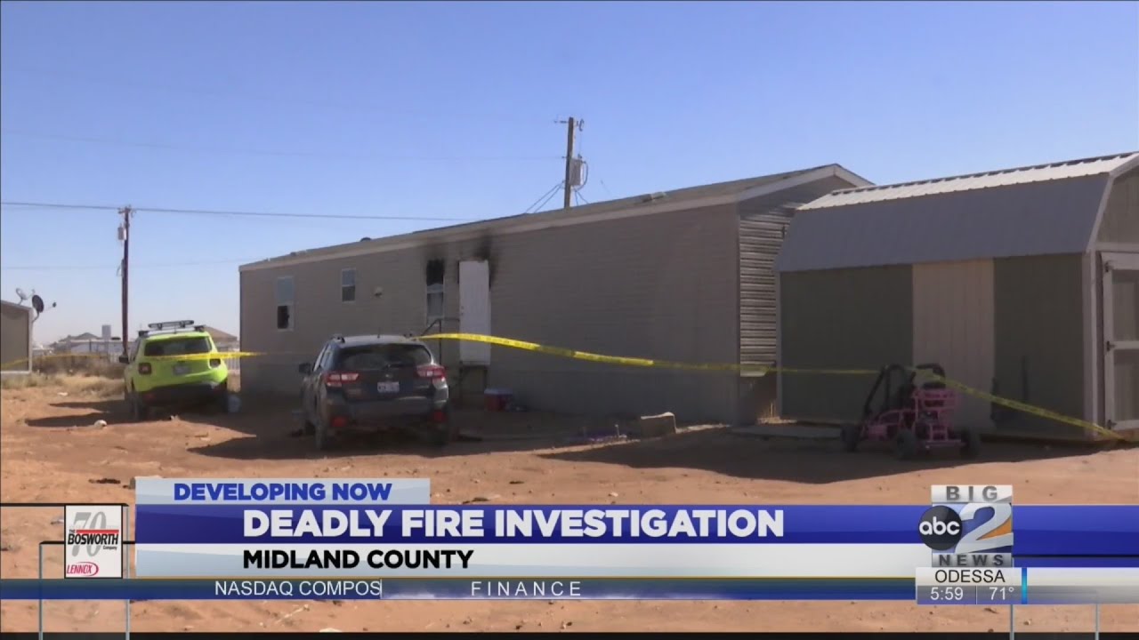 Deadly fire in Midland County