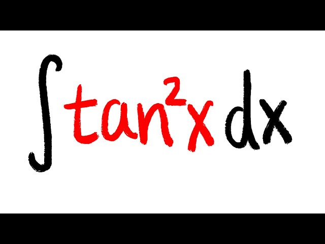 Integral Of Tan 2x Youtube Integral Of Tan 2x Youtube