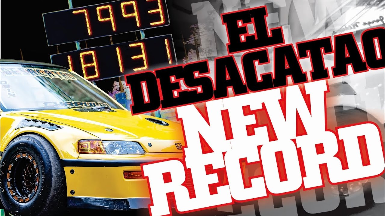 Nuevo Record, EL DESACATAO… 7.99 a 189mph.