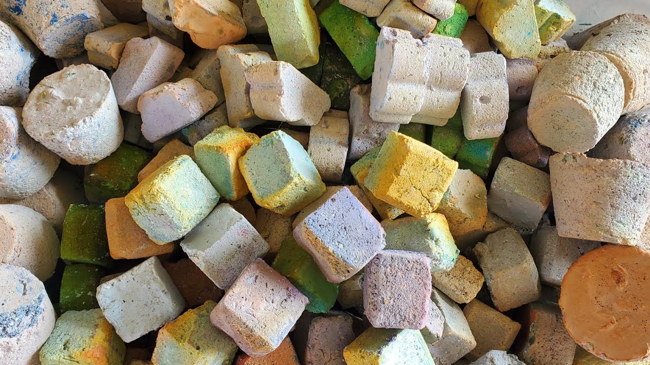 Gym Chalk Cloud, Cube & Cup Reforms| ASMR | Oddly Satisfying | Sleep Aid | Powder Play | Mass Crush