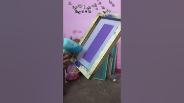 Screen Exposure & Washout – Step by Step!#silkscreenprinting #viral #silkscreen