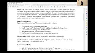 1-Optimal Control-Introduction