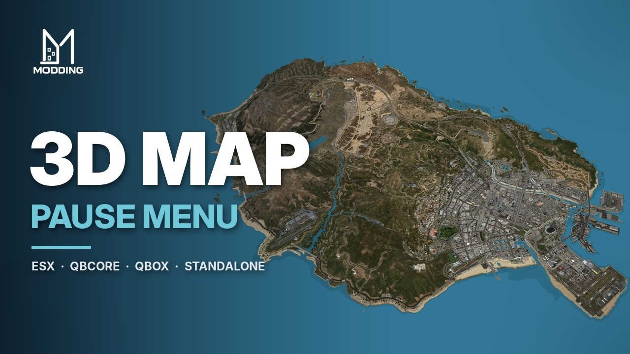 FiveM Script - 3D Map Pause Menu - ESX, QBCore, QBox & Standalone - YouTube